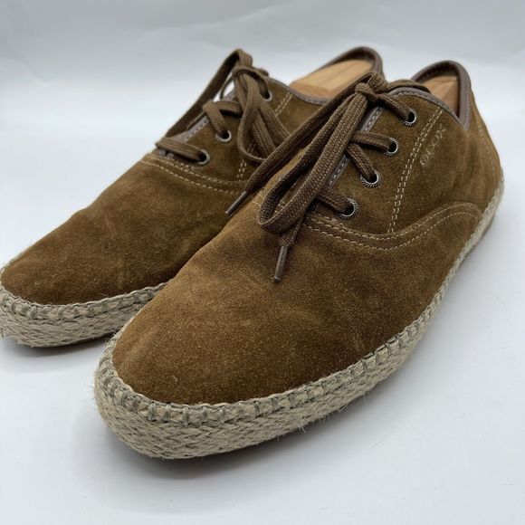 Geox Respira Brown‎ Suede Lace-up - Picture 1 of 11